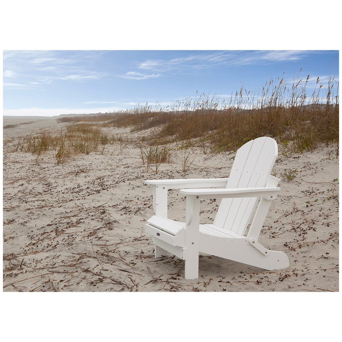 Leisure Line Adirondack Chair 107617 White Recycled Maintenance-Free