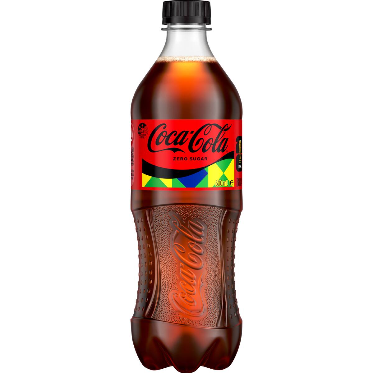 Coca-cola Zero Sugar Soft Drink Bottle 600ml