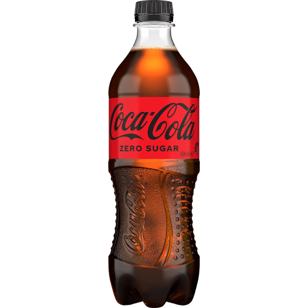 Coca-Cola Zero Sugar Soft Drink Bottle 600mL