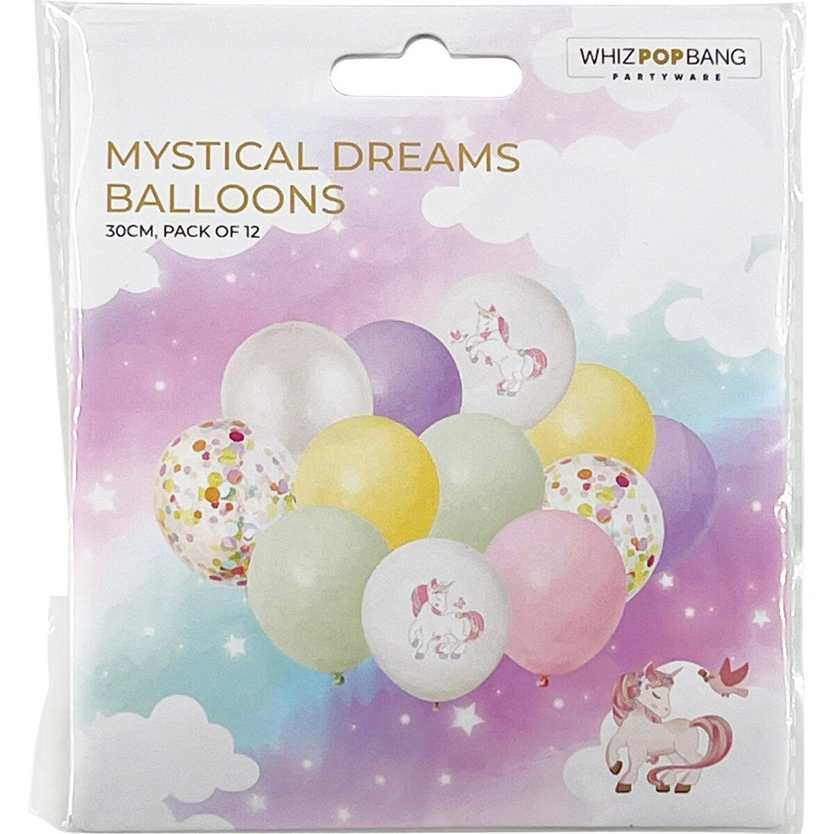 Whiz Pop Bang Mystical Dreams Balloons Assorted 12 Pack