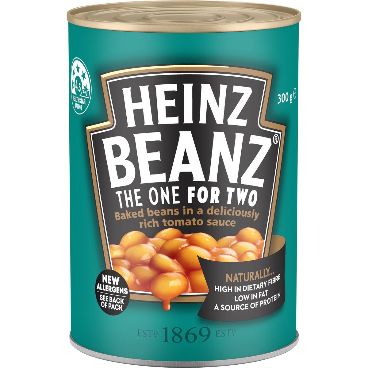 Heinz Beanz Canned Baked Beans In Tomato Sauce 300g