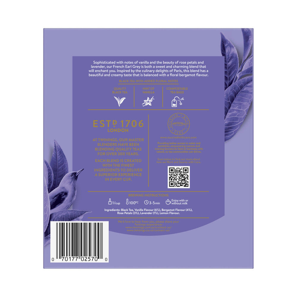 Twinings French Earl Grey Tea Bags - 80 pack