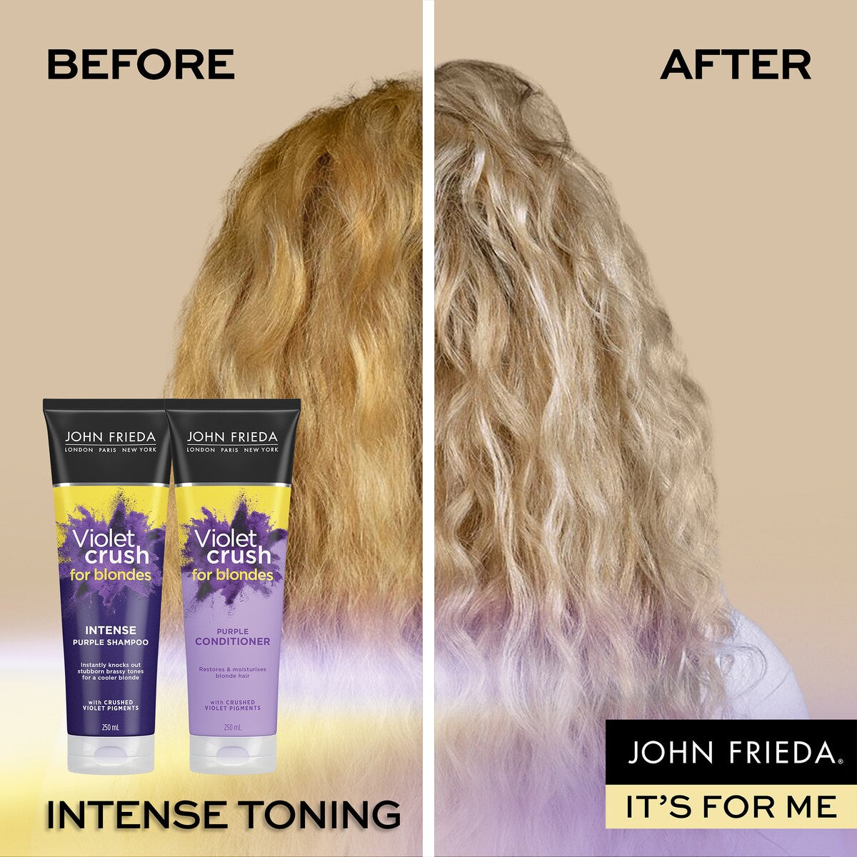 John Frieda Violet Crush Intense Purple Shampoo 250mL
