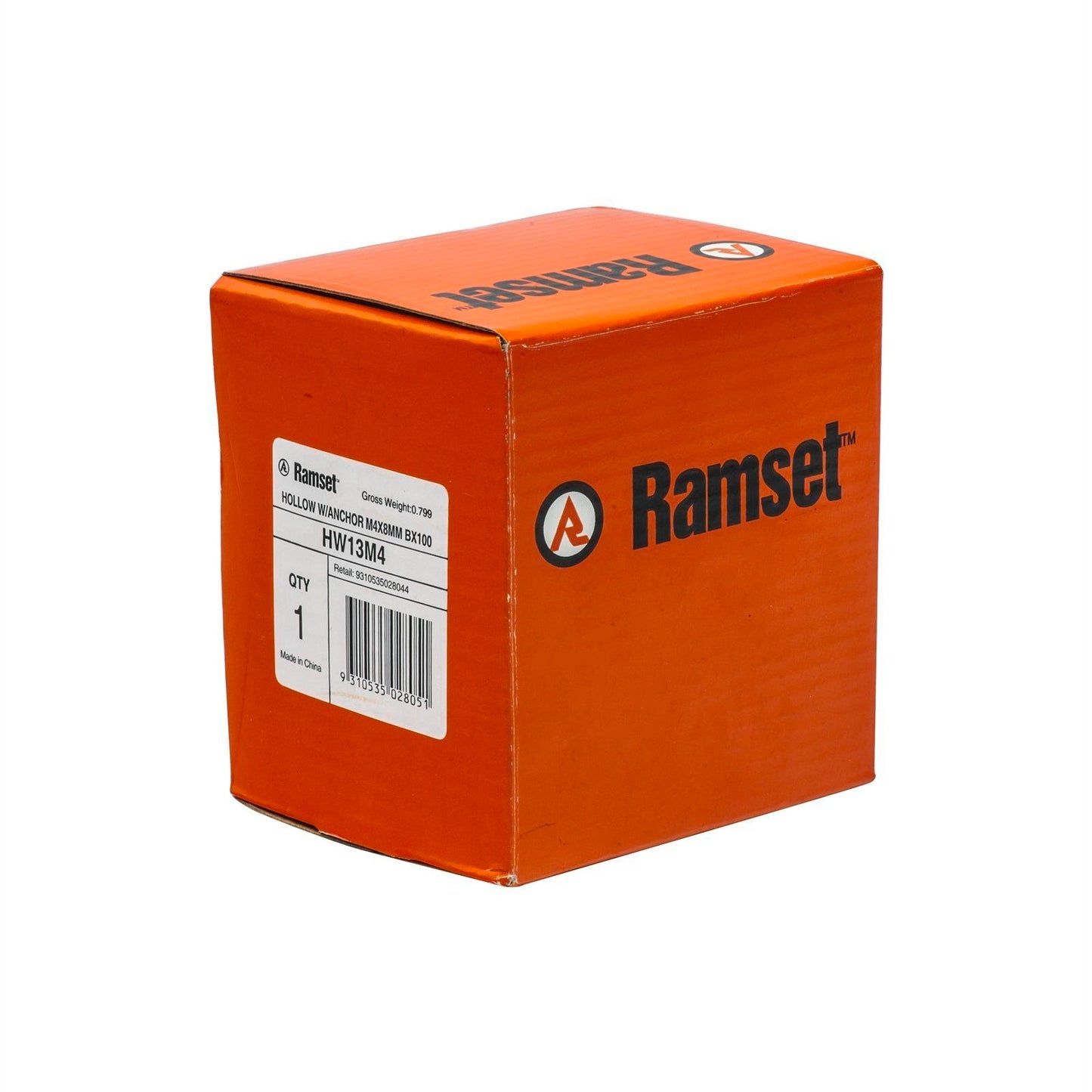 Ramset Hollow Wall Anchor - 4 x 8mm - 100 Pack