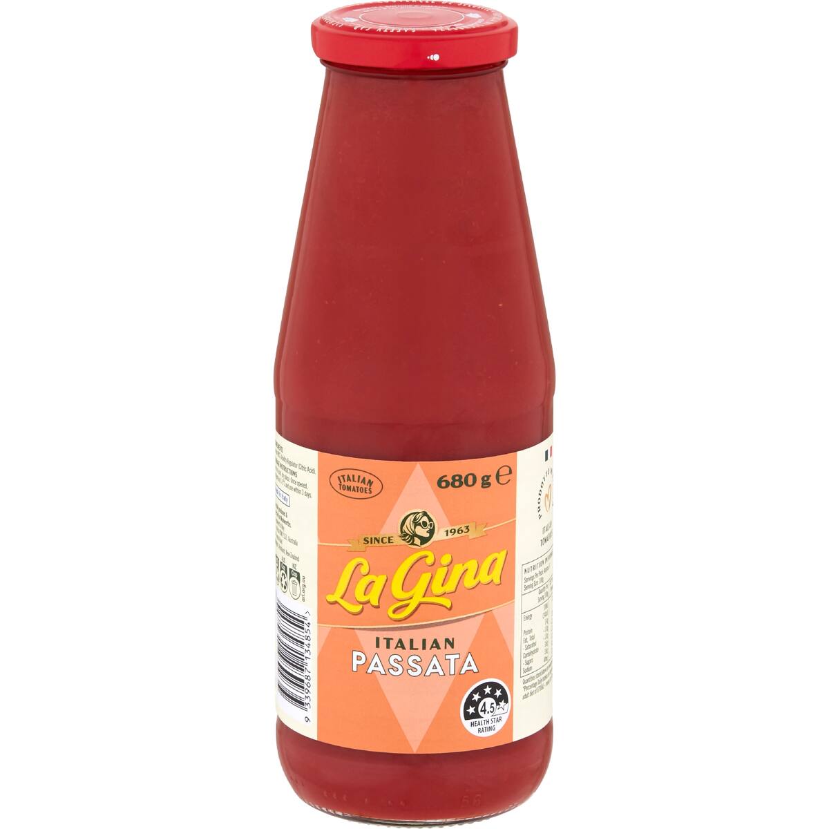 La Gina Italian Tomato Paste Passata 680g