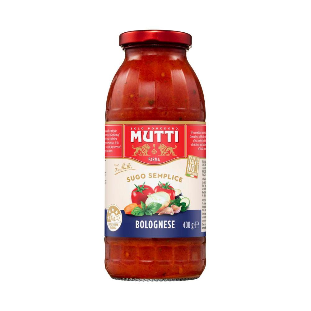 Mutti Sugo Semplice Bolognese Pasta Sauce - 400g