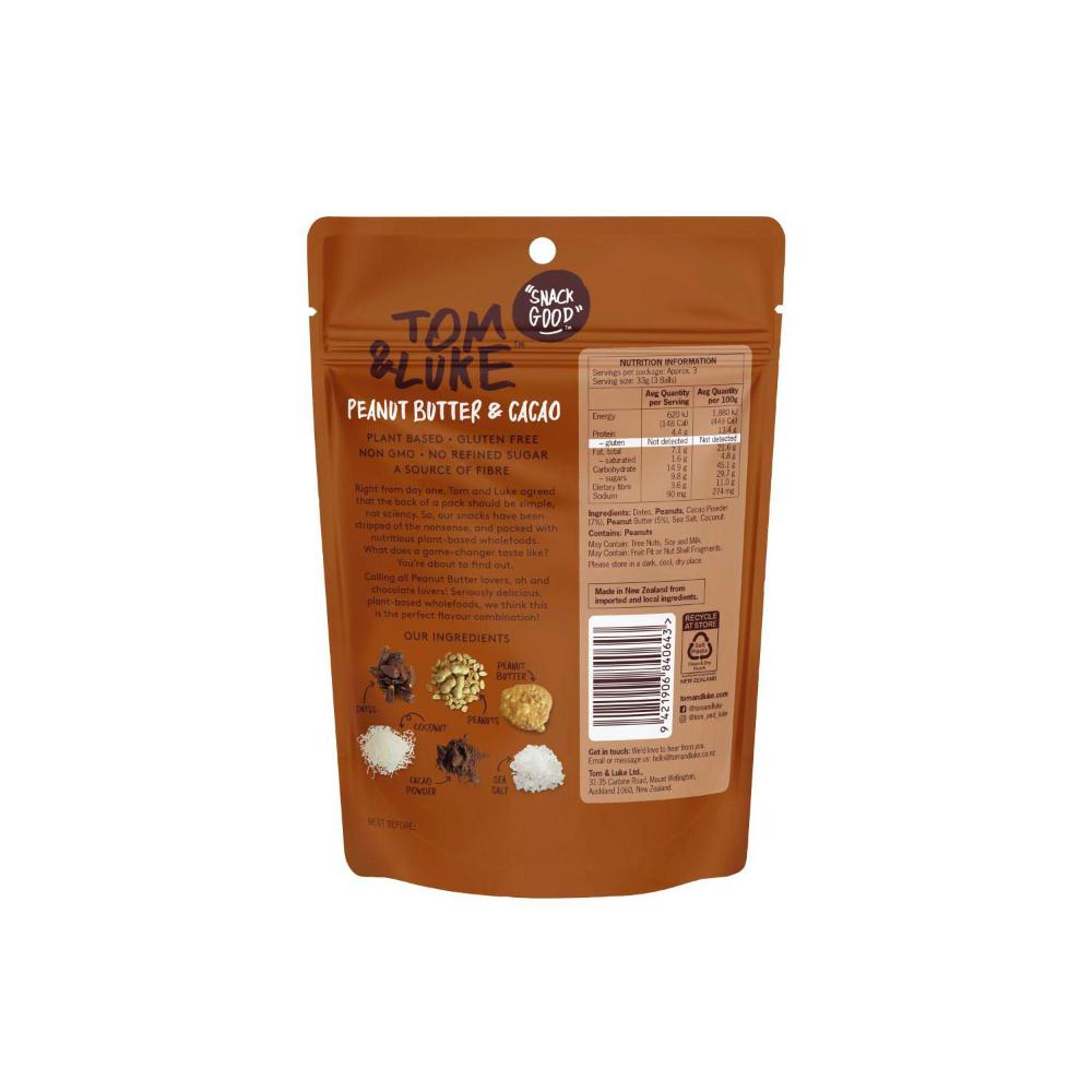 Tom & Luke Peanut Butter & Cacao Snackaballs - 88g