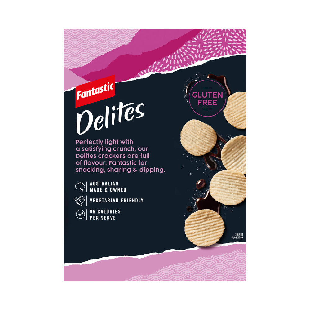 Fantastic Delites Rice Snacks Sea Salt & Balsamic Vinegar - 100g