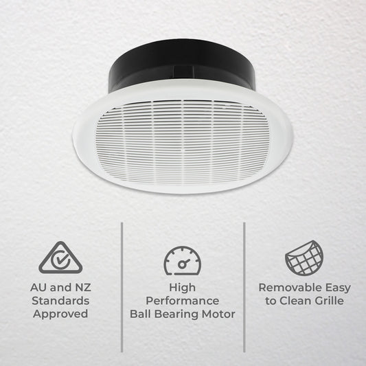 Deta Energy Efficient DC Exhaust Fan - 250mm
