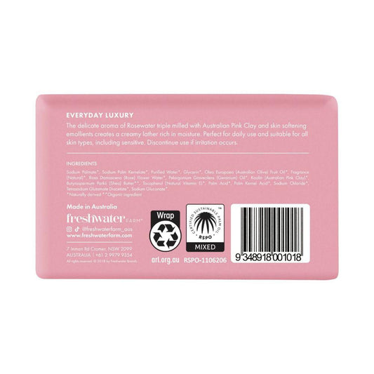 Freshwater Farm Body Bar Rosewater + Pink ay - 200g