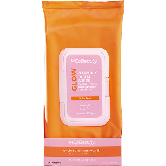 MCoBeauty Glow Vitamin C Facial Wipes 25 pack
