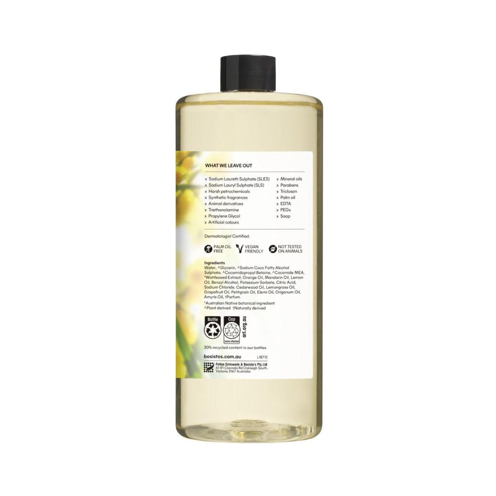 Bosistos Wattle Seed & Orange Hand Wash Refill - 1L