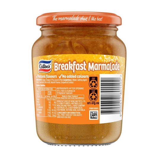 Cottees Breakfast Marmalade Jam - 375g