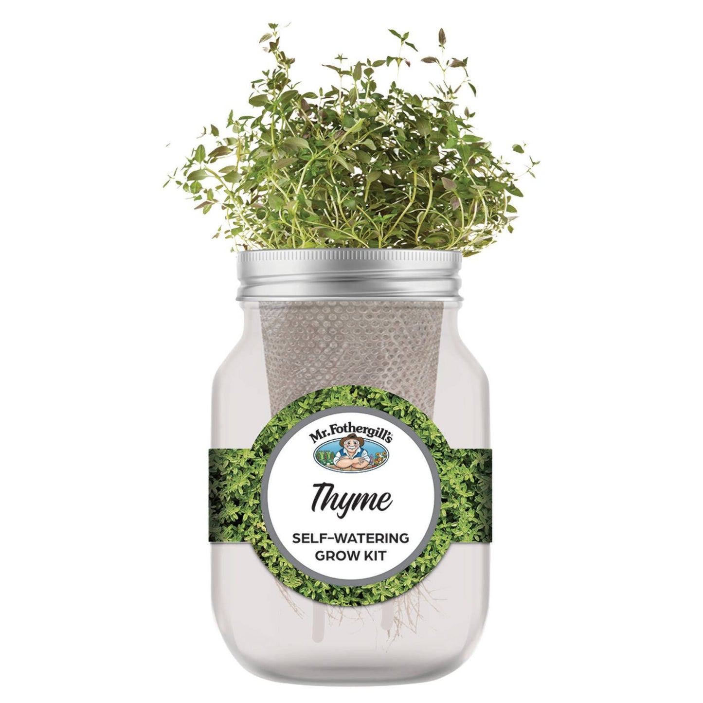Mr Fothergill's Thyme Self Watering Grow Kit - 90 x 172mm - Grey