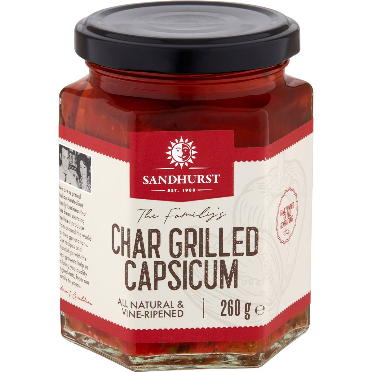 Sandhurst Capsicum Chargrilled 260g