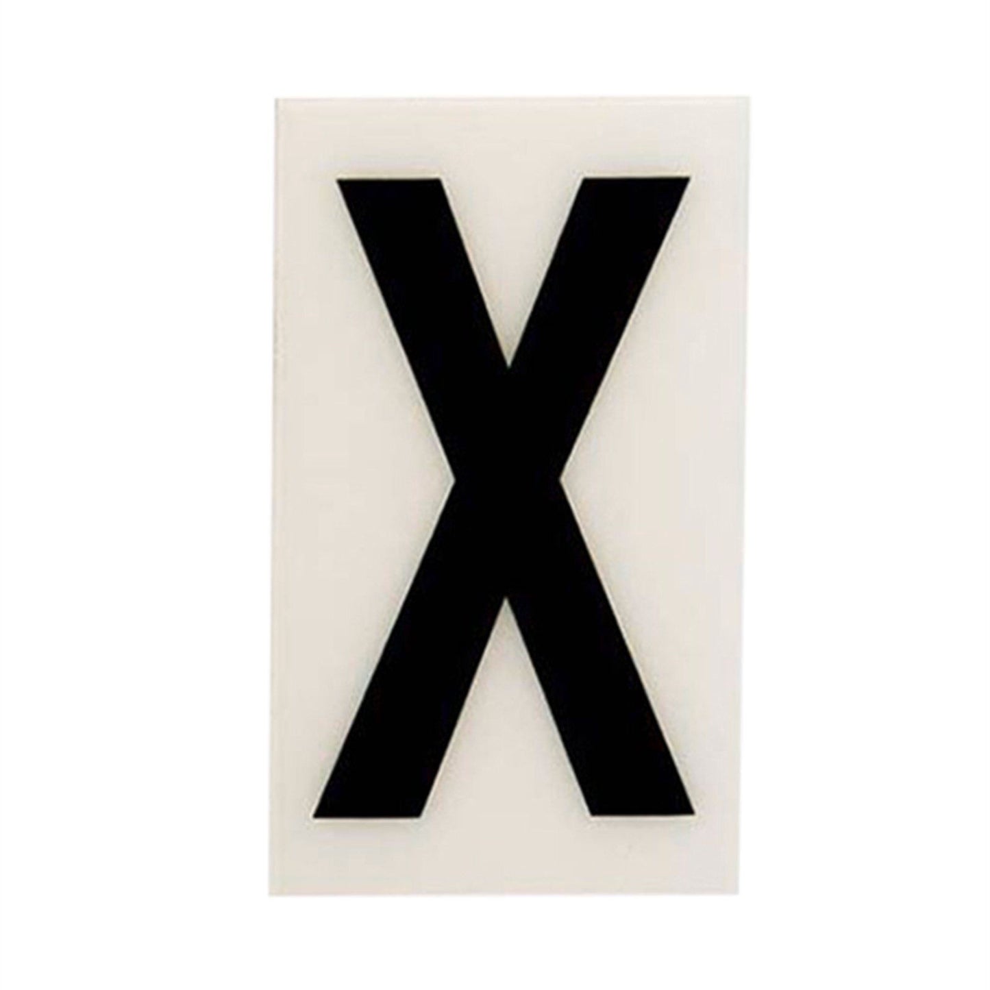 Sandleford Self Adhesive House Letter X - 85mm - White
