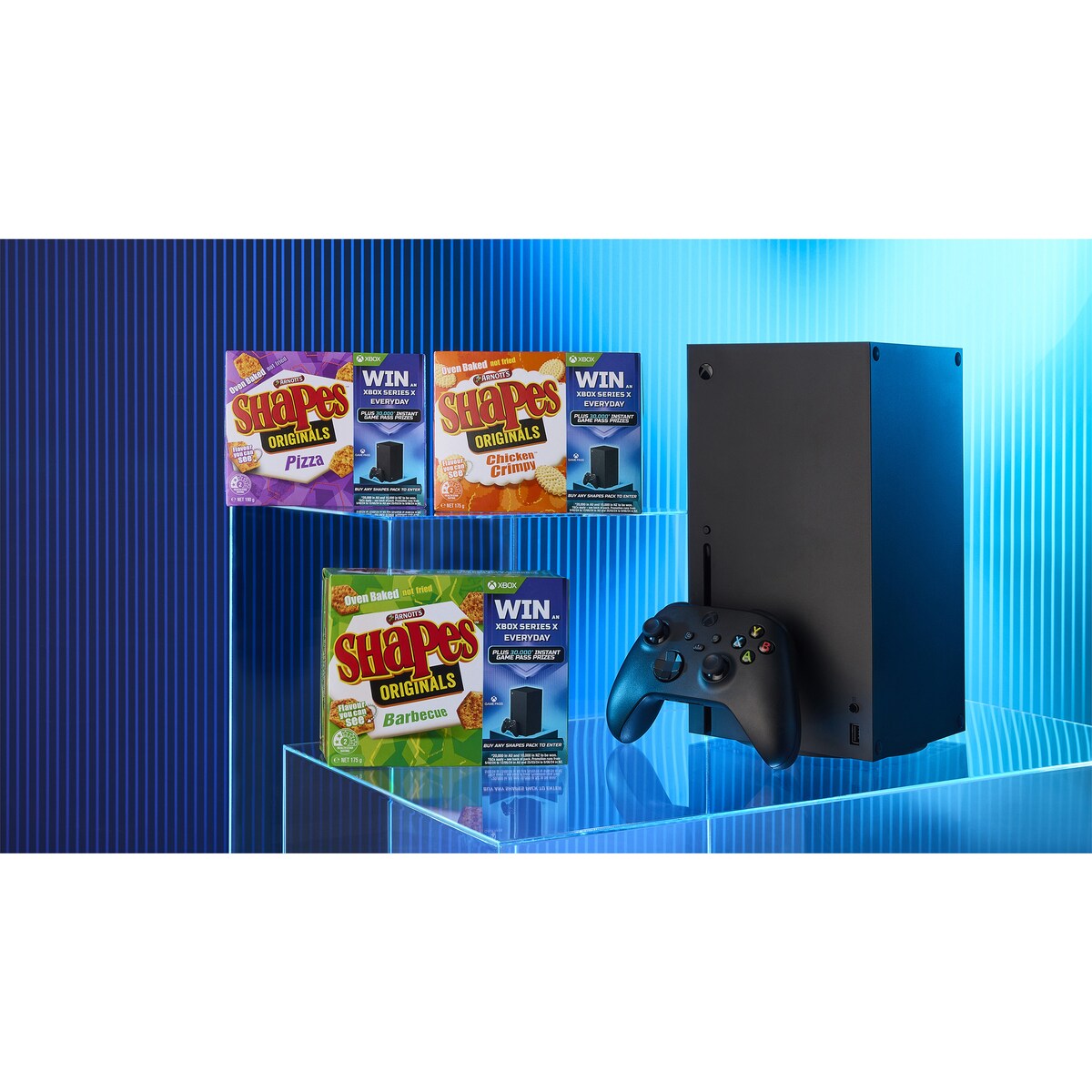 Arnotts Shapes Multipack Cracker Biscuits Mini Chicken Crimpy 8 pack