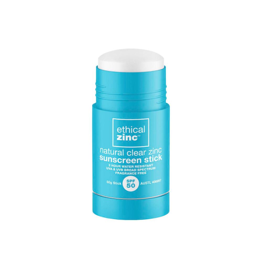 Ethical Zinc Natural ear Zinc Sunscreen Stick Spf50+ - 50g