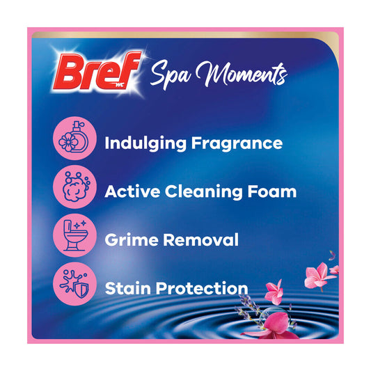 Bref Spa Moments Toilet eaner Rim Block Harmony 2x50g - 100g