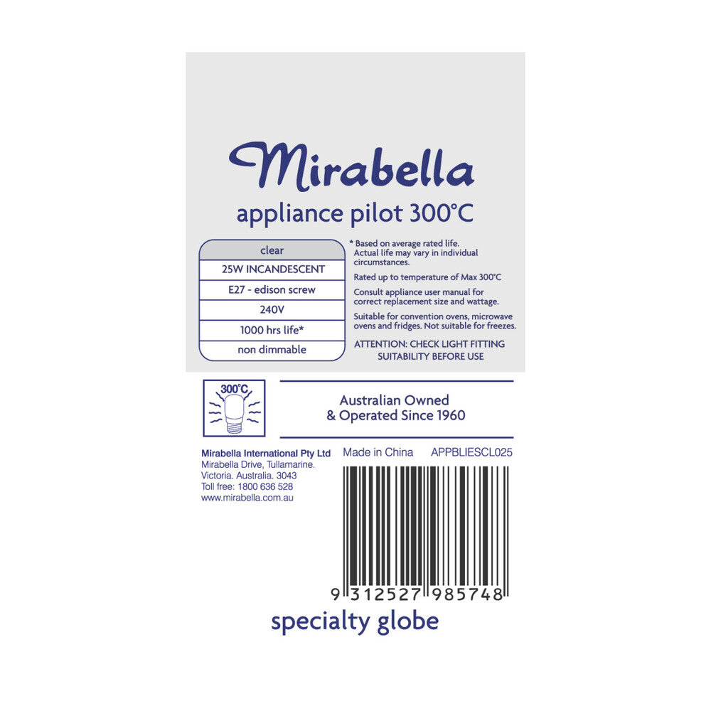 Mirabella Appliance Pilot T25 Es 25w ear Blister - 1 each