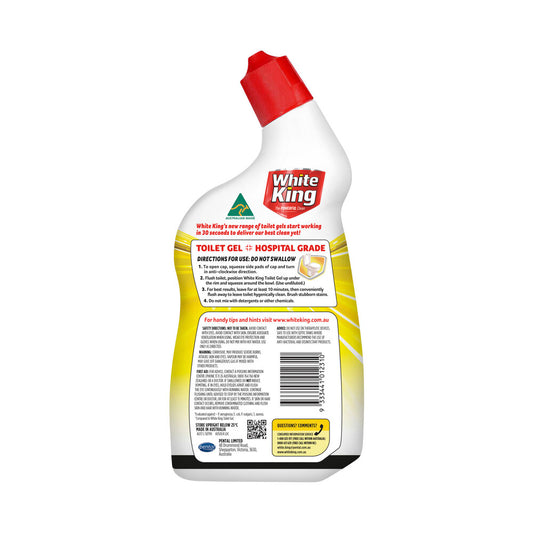 White King Lemon Power Toilet Cleaner Gel - 700mL