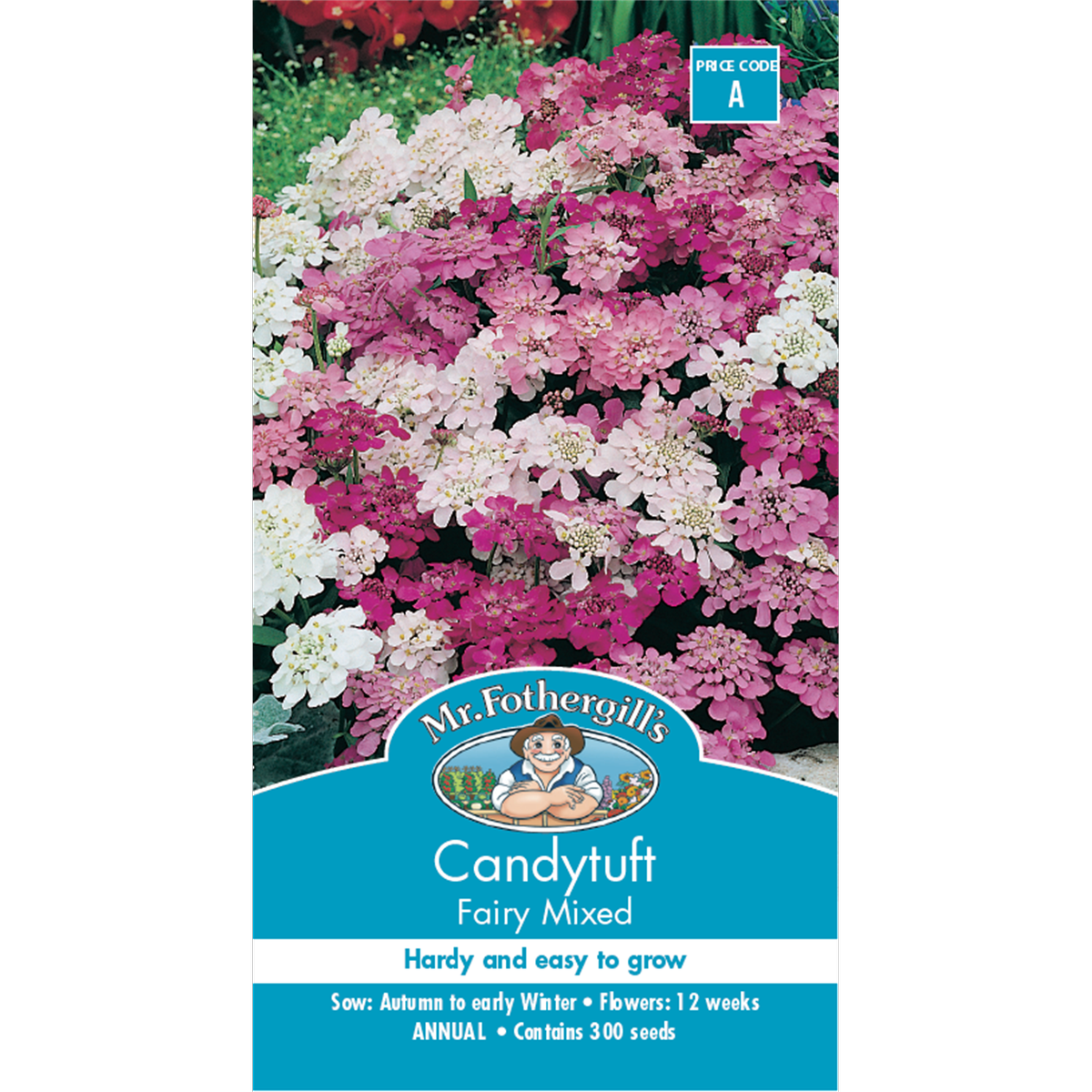 Mr Fothergill Candytuft Fairy Mixed Flower Seeds 75mm Easy Grow