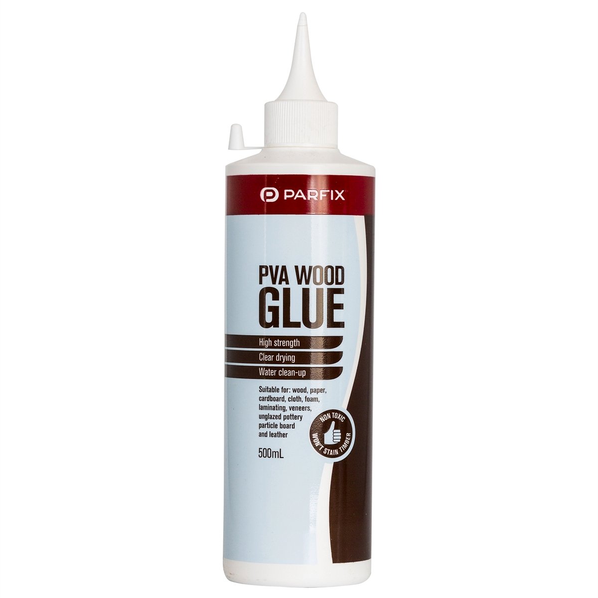 Parfix PVA Glue - 500ml - PVA - High Strength Clear Drying