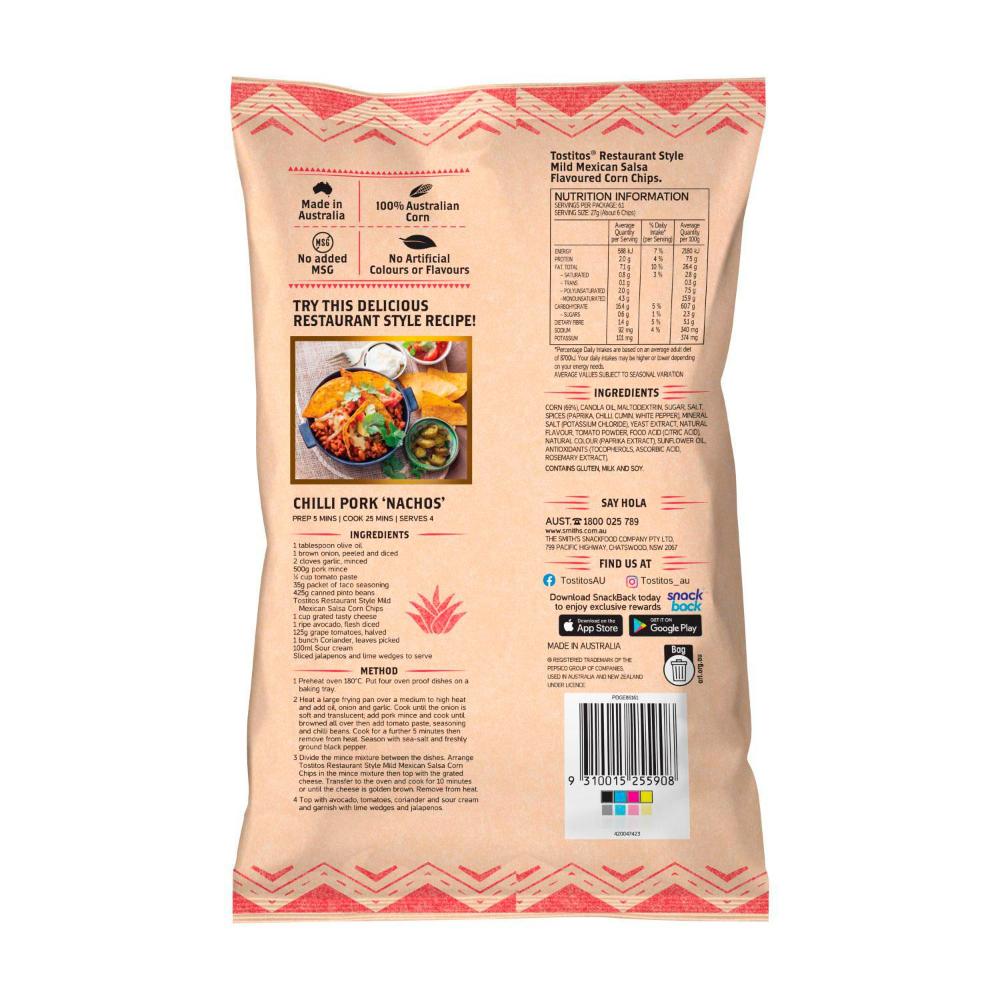 Tostitos Restaurant Style Mild Mexican Salsa - 165g