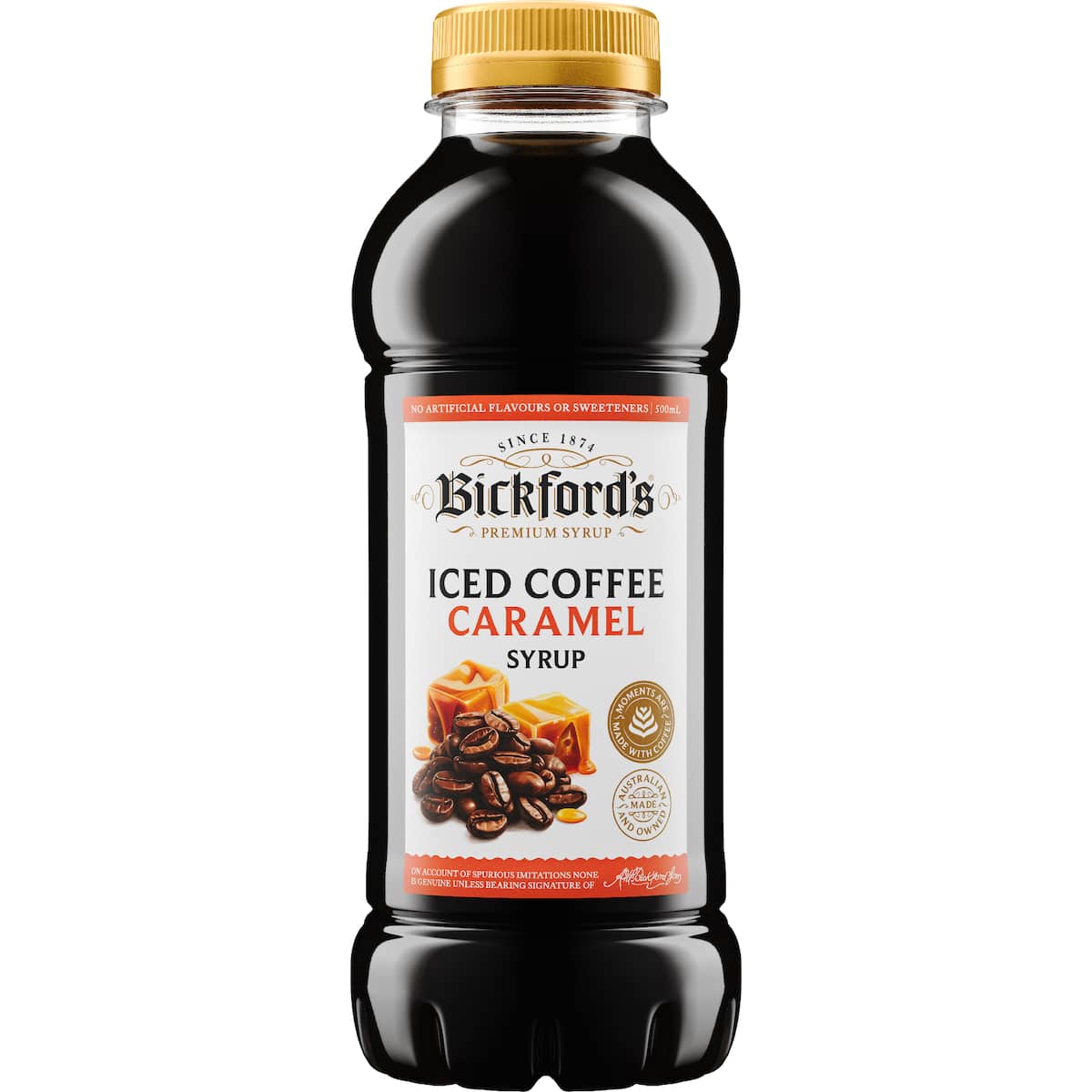 Bickford's Iced Caramel Coffee Syrup 500ml