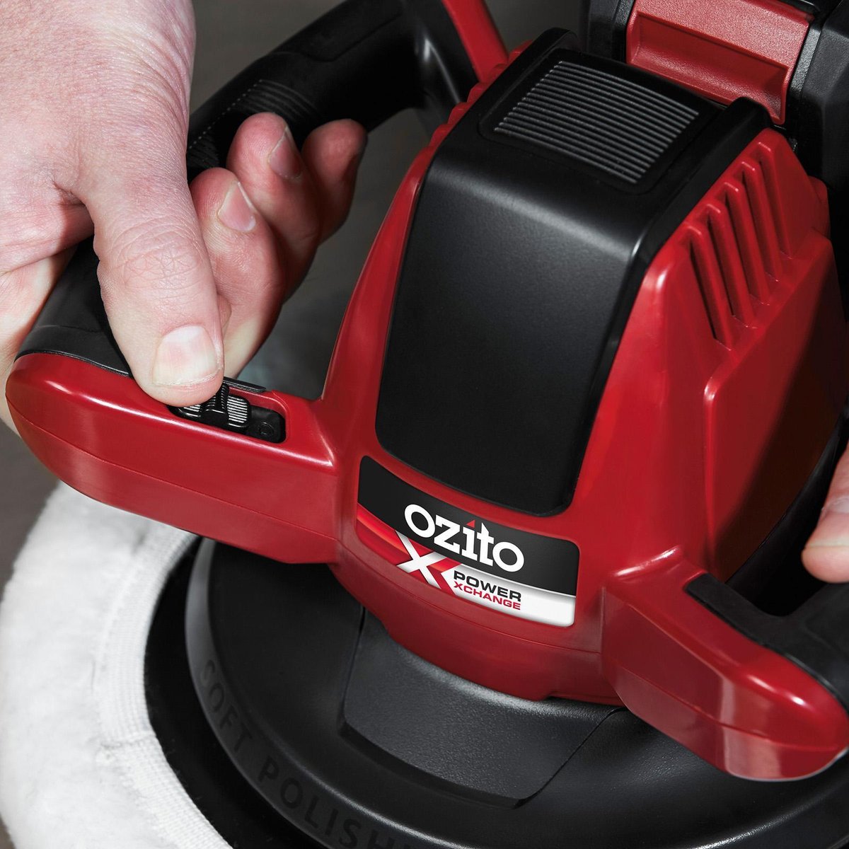 Ozito PXC 18V Buffer Polisher Skin Only 254mm Plastic Ergonomic