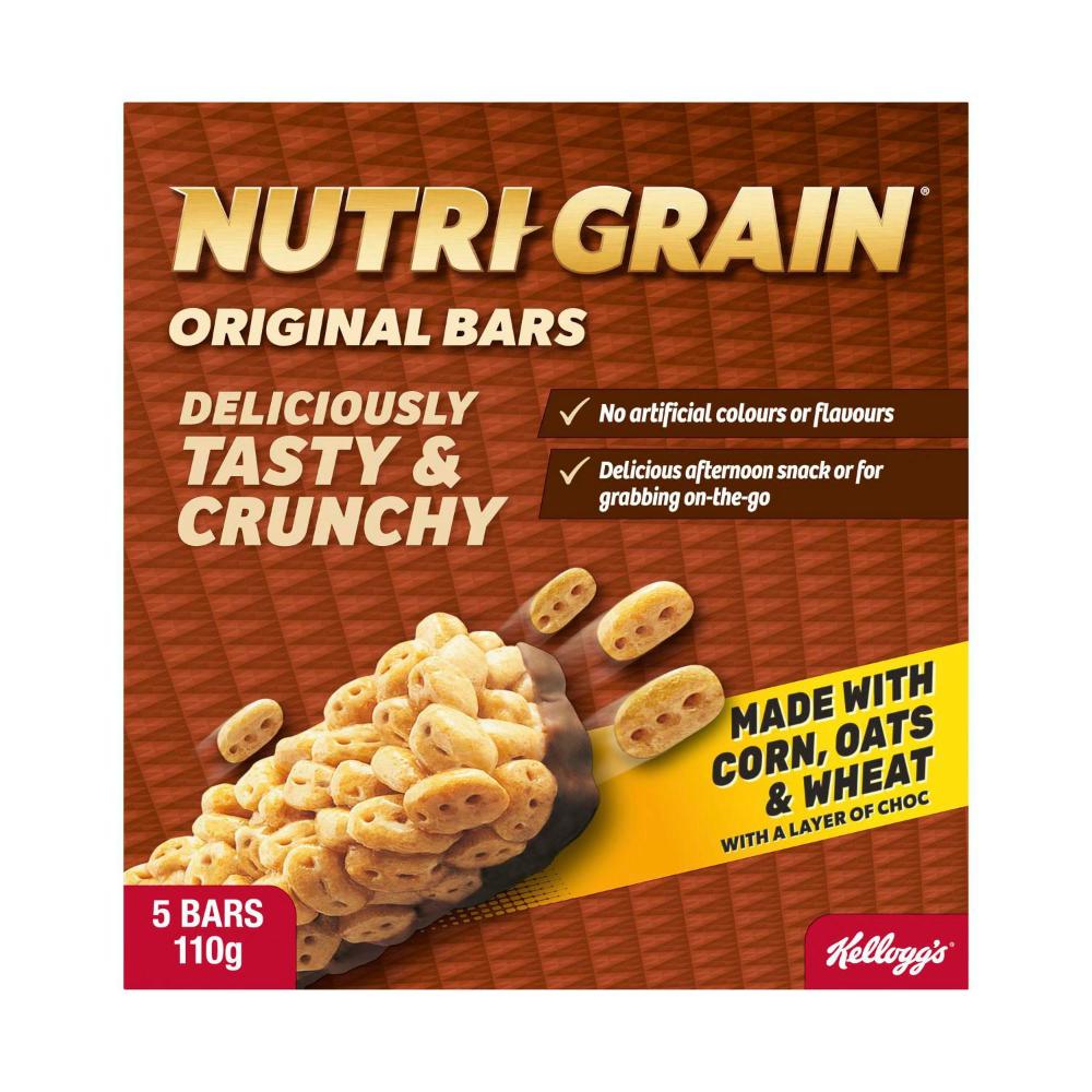 Kellogg's Nutri Grain Original Bars 5 Pack - 110g