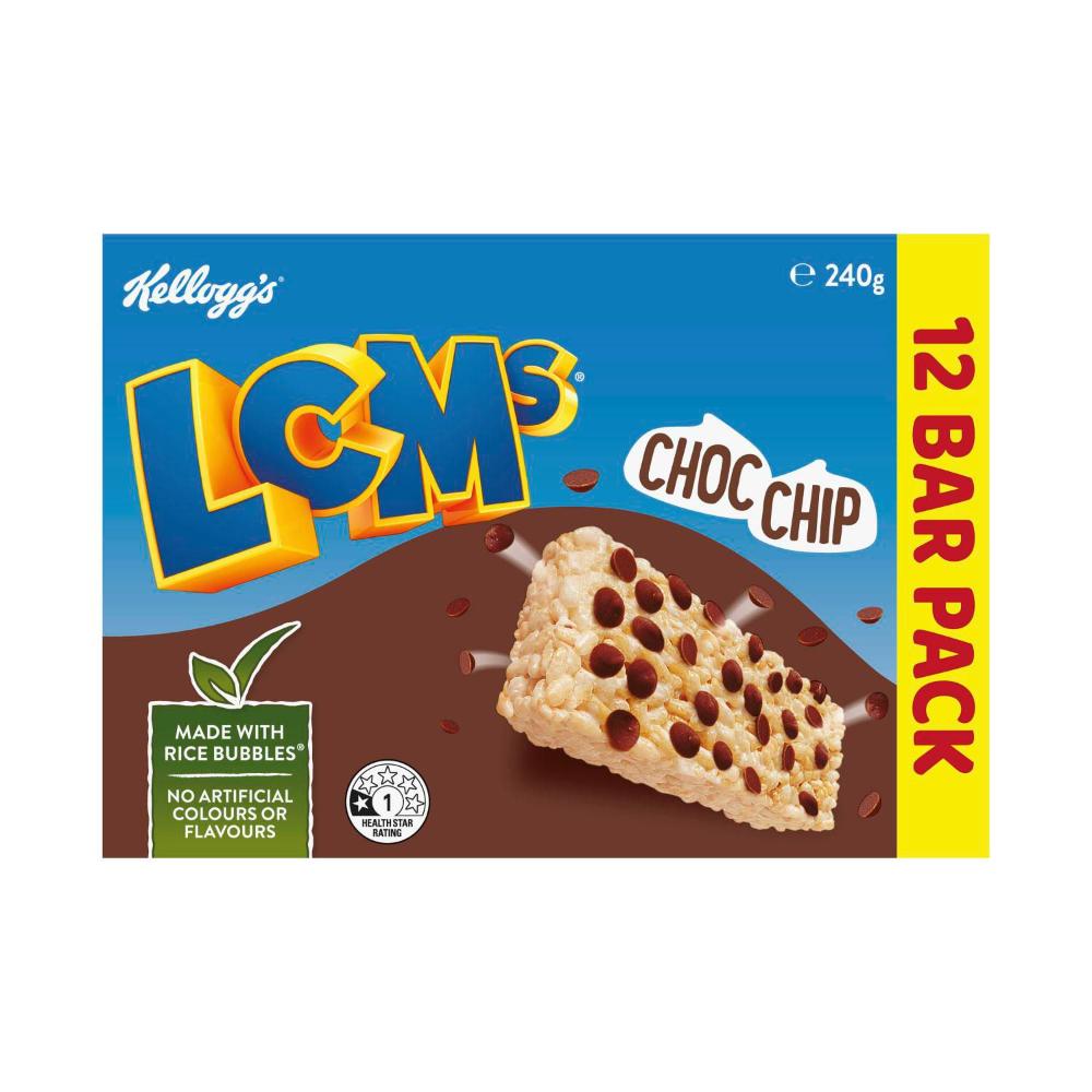 Kellogg's Lcms Rice Bubbles Choc Chip 12 Pack - 240g