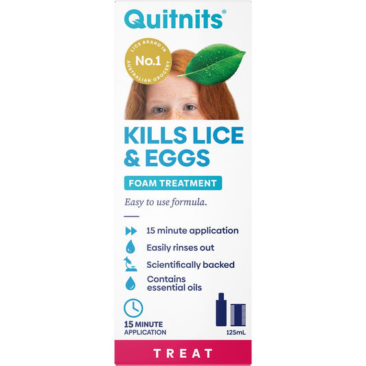 Quitnits Head Lice Foam Solution 125ml