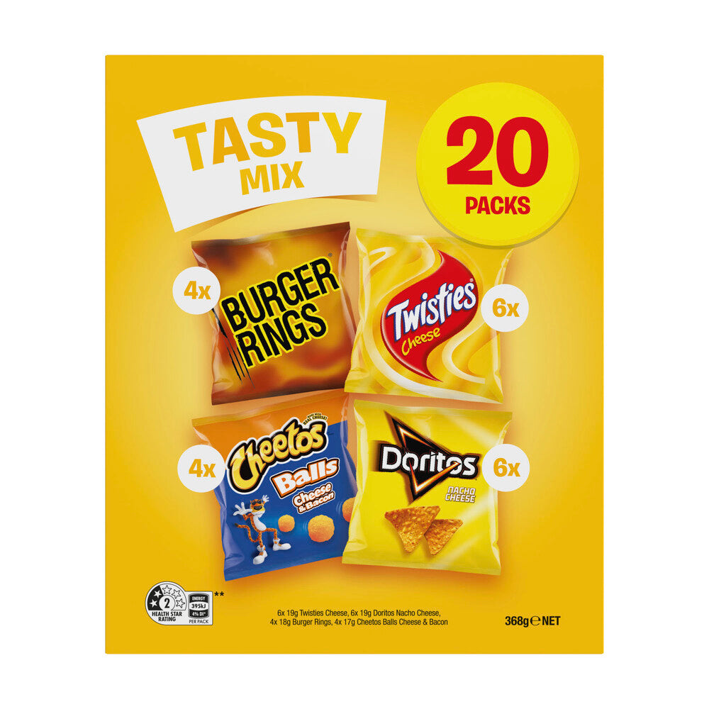 Smith's Tasty Mix Chips Lunchbox Snacks Multipack 20 Pack - 368g