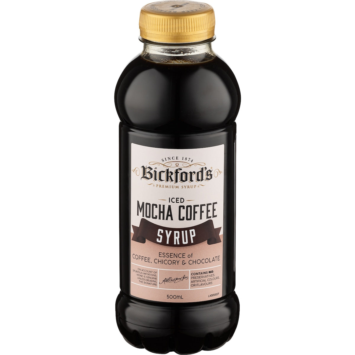 Bickford's Iced Mocha Coffee Syrup 500mL