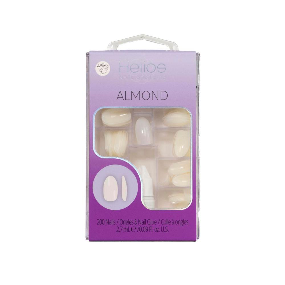 Helios Artificial Nail System ear - Almond Shape - 200 pack