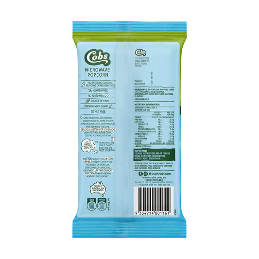 Cobs Microwave Popcorn Sea Salt - 85g