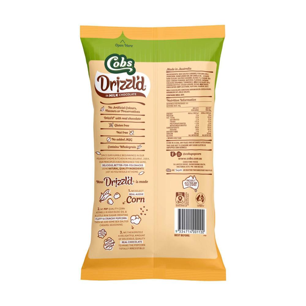 Cobs Drizzld Popcorn Sea Salted Caramel - 110g