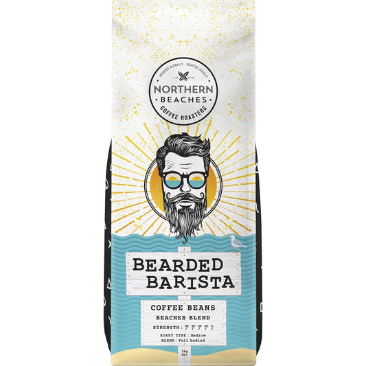 Northern Beaches Coffee Roasters Bearded Barista Coffee Beans 1kg