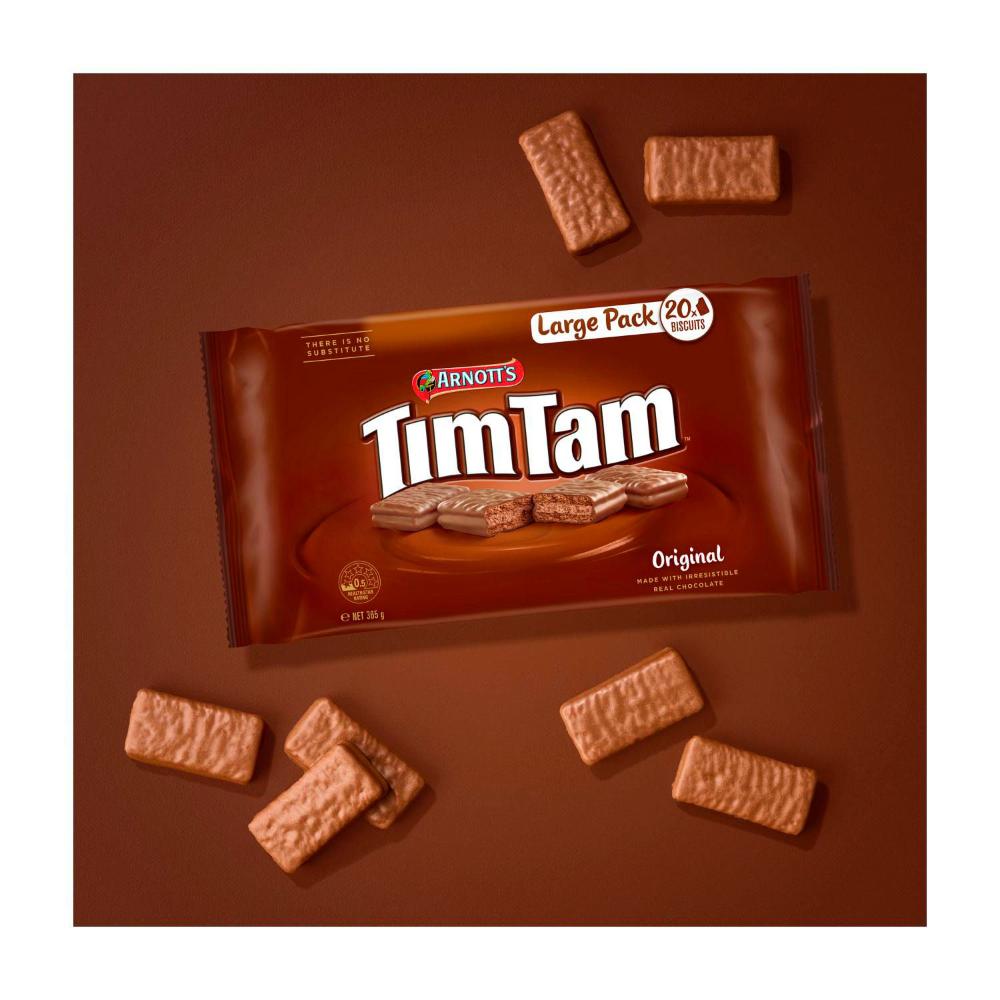 Arnott's Large Pack Tim Tam Chocolate Biscuit - 365g