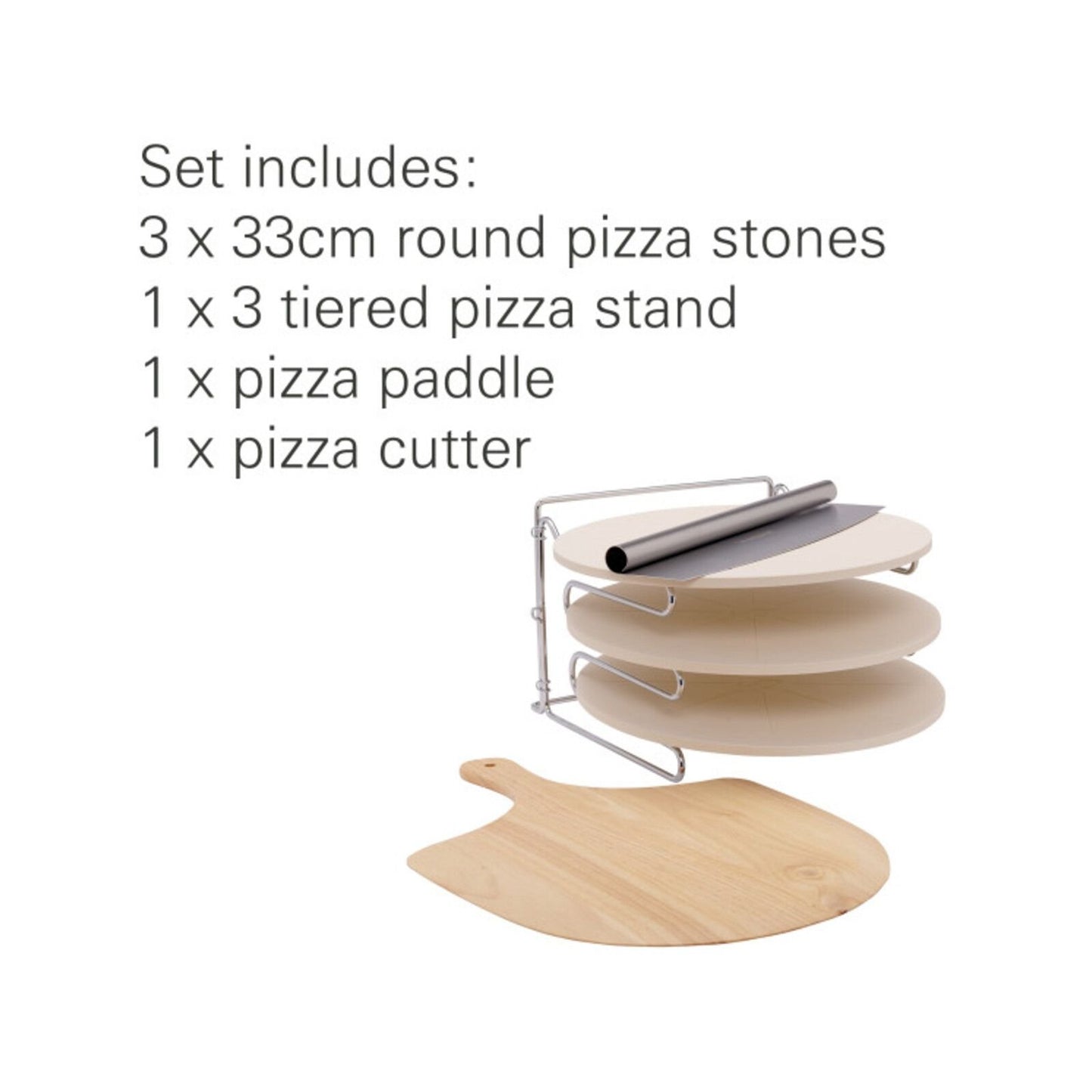 Matador Pizza Stone Stacker Set - 330mm