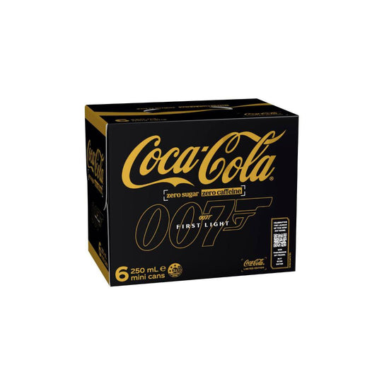 Coca-Cola Zero Sugar Caffeine Free Coke Soft Drink 6x250ml