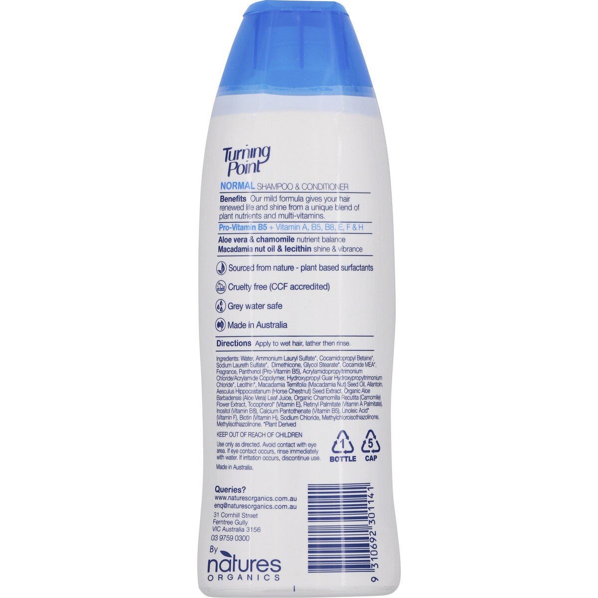 Natures Organics Turning Point 2-In-1 Normal 400mL