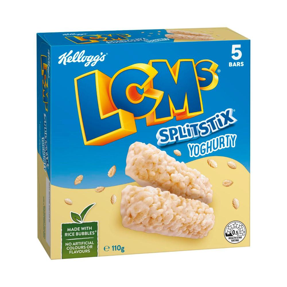 Kellogg's Lcms Split Stix Yoghurty 5 Pack - 110g
