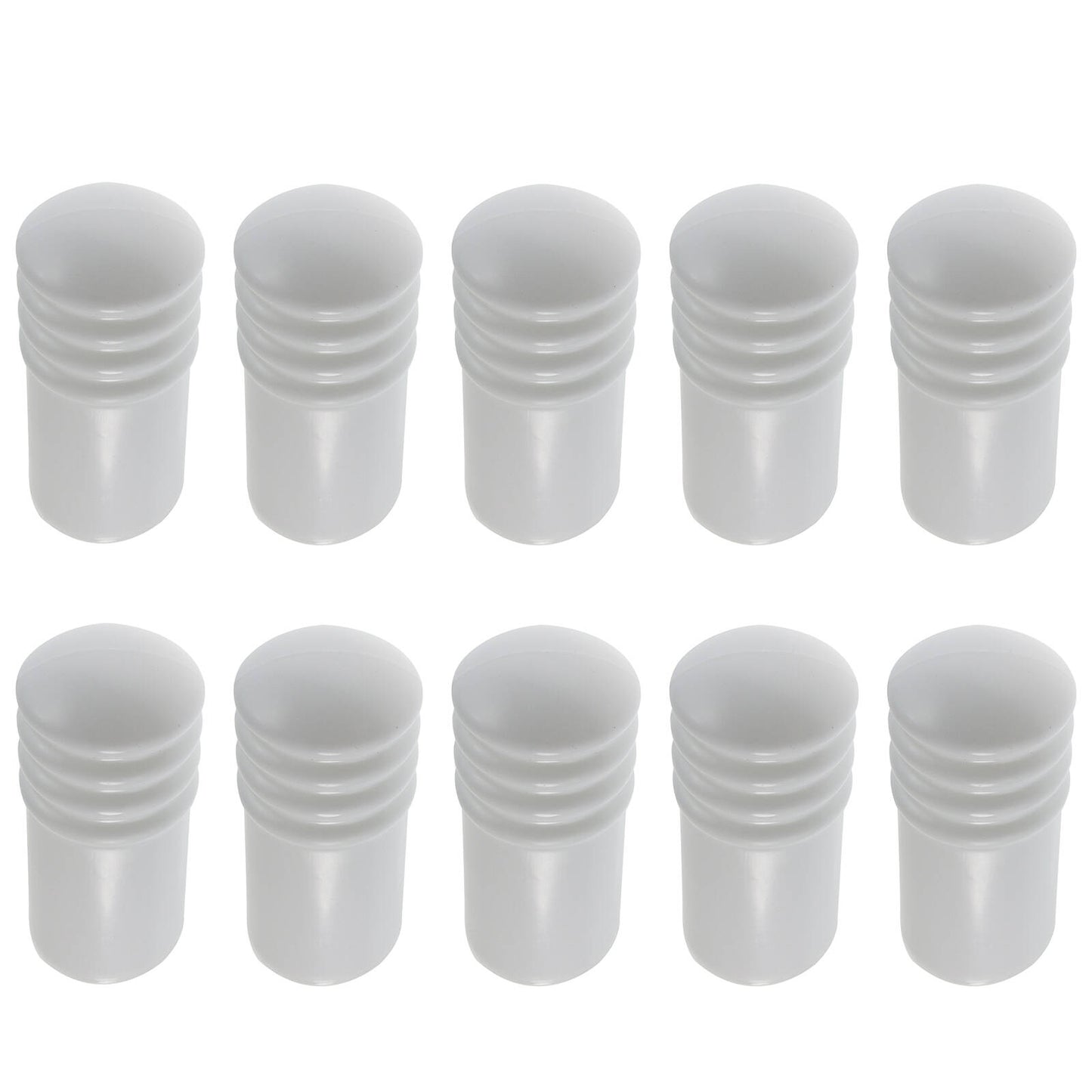 Adoored White Cushion Door Stop 75mm 10 Pack