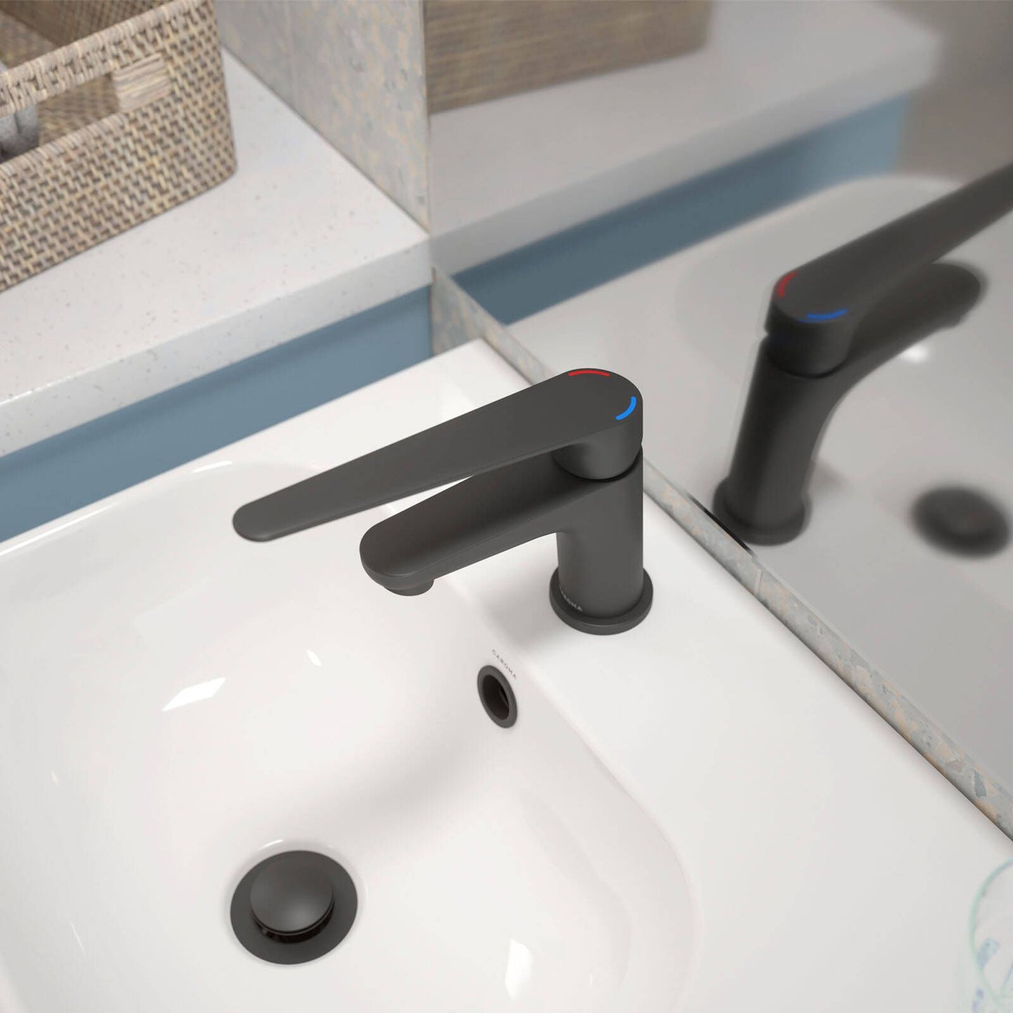 Homecare By Caroma Basin Mixer - Black Matte - 40 x 150 x 175mm