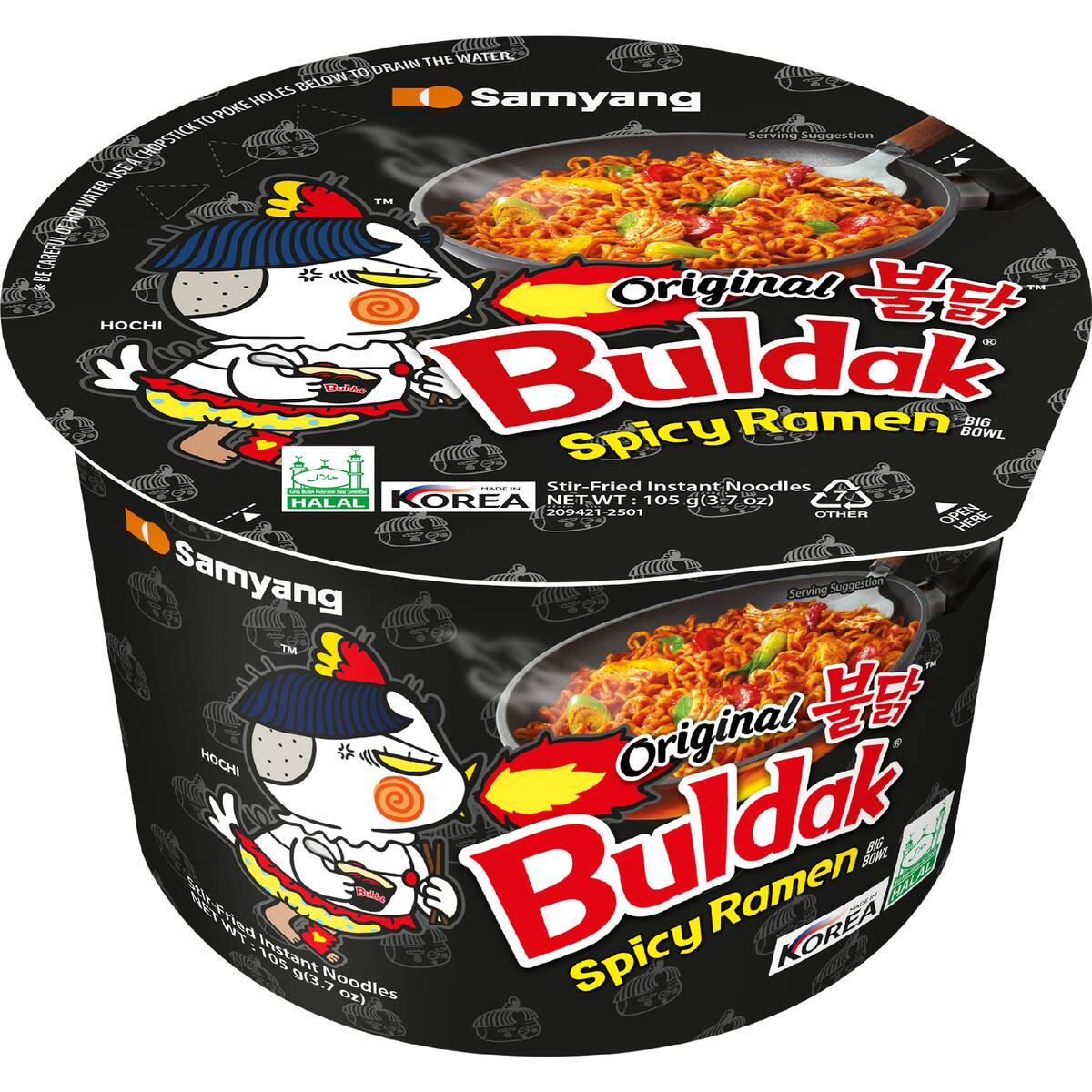 Samyang Buldak Original Spicy Ramen Big Bowl 105g