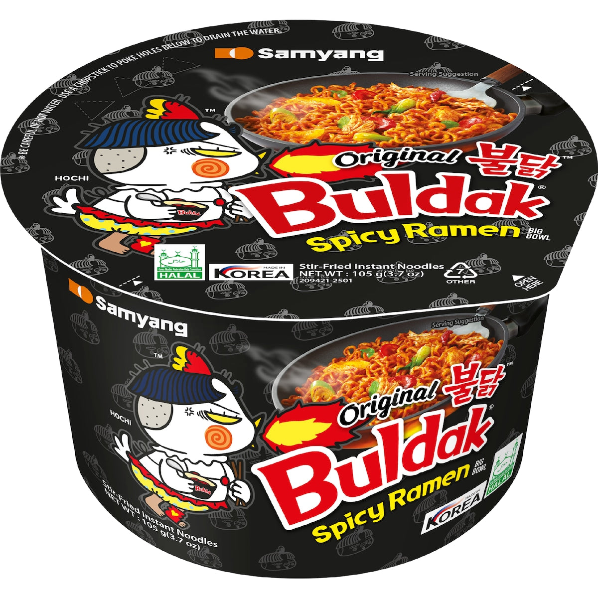 Samyang Buldak Original Spicy Ramen Big Bowl 105g