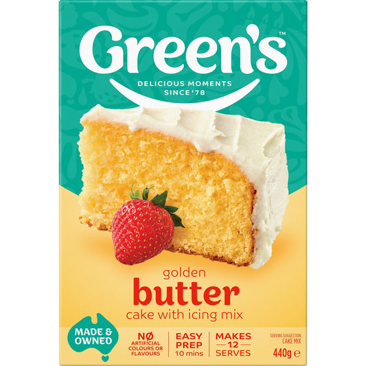 Greens Cake Mix Traditional Golden Butter 440g