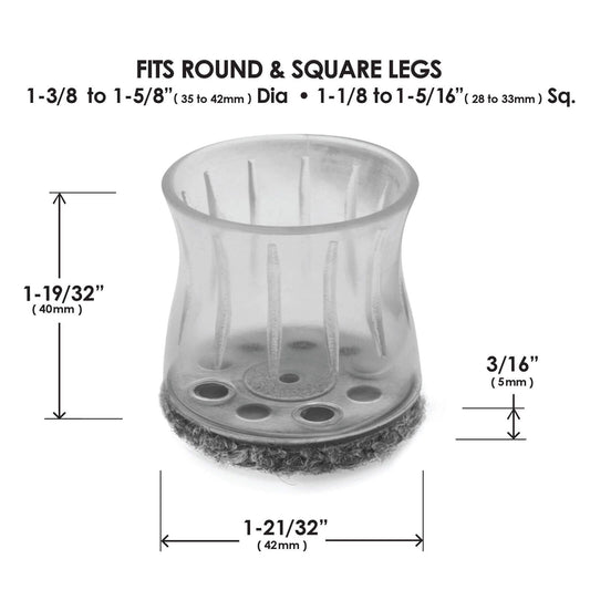 Slipstick M6 Tread Clear Sleeve - 35-42mm